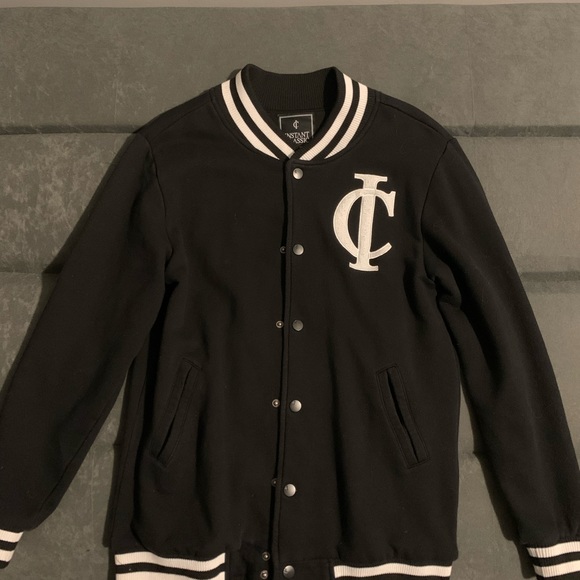 Black Varsity style jacket - Picture 2 of 3